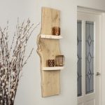 Baumstamm Wandregal Eton | Eichenholz geschliffen | 100cm