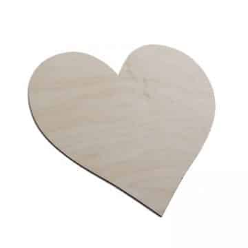 Herz aus Holz - Natürlich – 20cm
