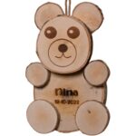 Birkenholz-Bär | Mit oder ohne Wunschgravur | 30 cm