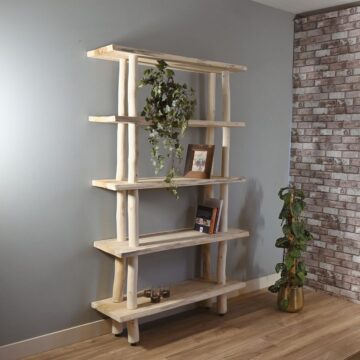 Baumstamm-Wandregal Magnus | Natural | 205 cm