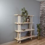 Baumstamm-Wandregal Magnus | Natural | 160 cm
