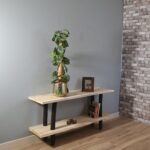 Baumstamm-Wandregal Kiran | Natural/Schwarz | 75 cm