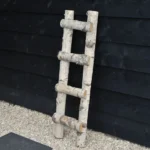 Birken-Dekoleiter | Halbierte Stämme | 100 cm