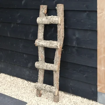 Eichen-Dekoleiter | Halbierte Stämme | 100 cm