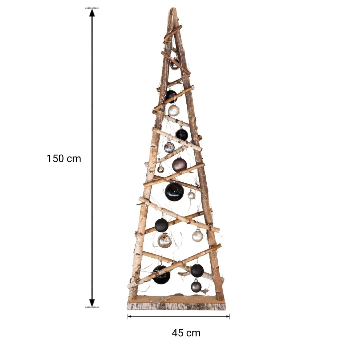 2D Berk kerstboom 150 x 45