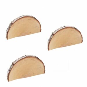 5 halve houtschijven 20-25 cm