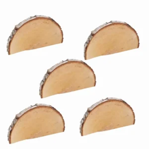 5 halve houtschijven