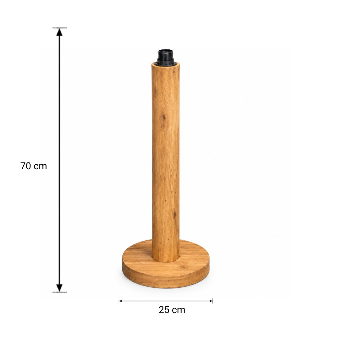 Afmetingen voetlamp laag Einar
