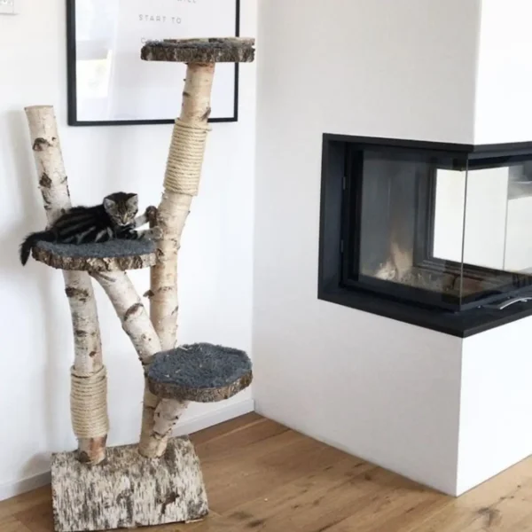 Kratzbaum aus Birke | Nala | 80x120 - Zweigedeko