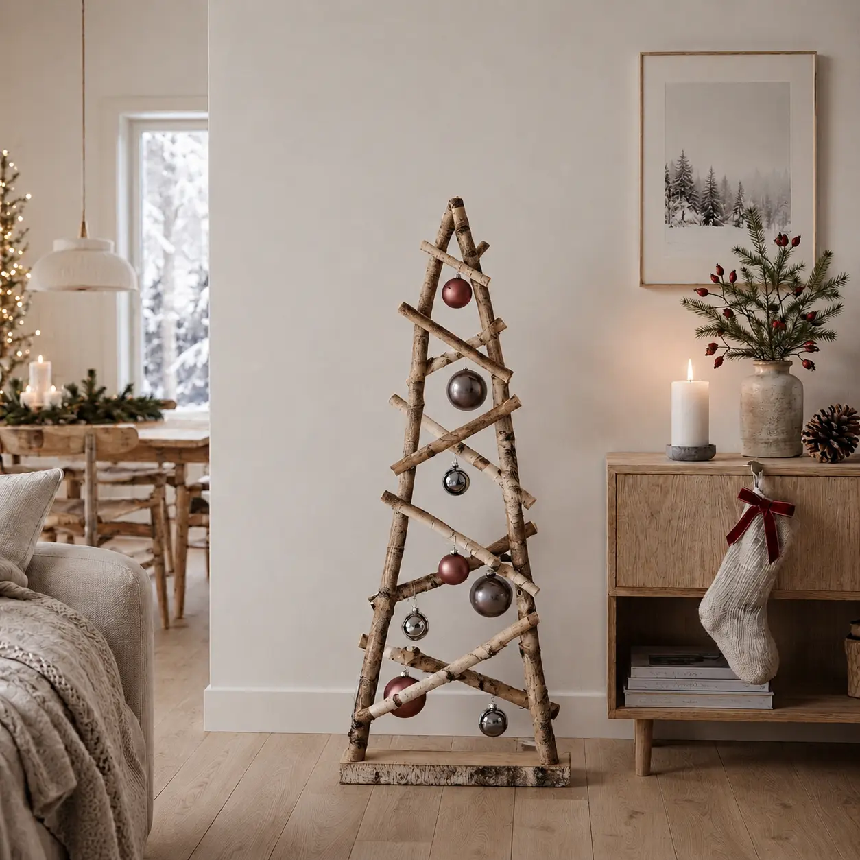 Berken kerstboom 2d 120 cm