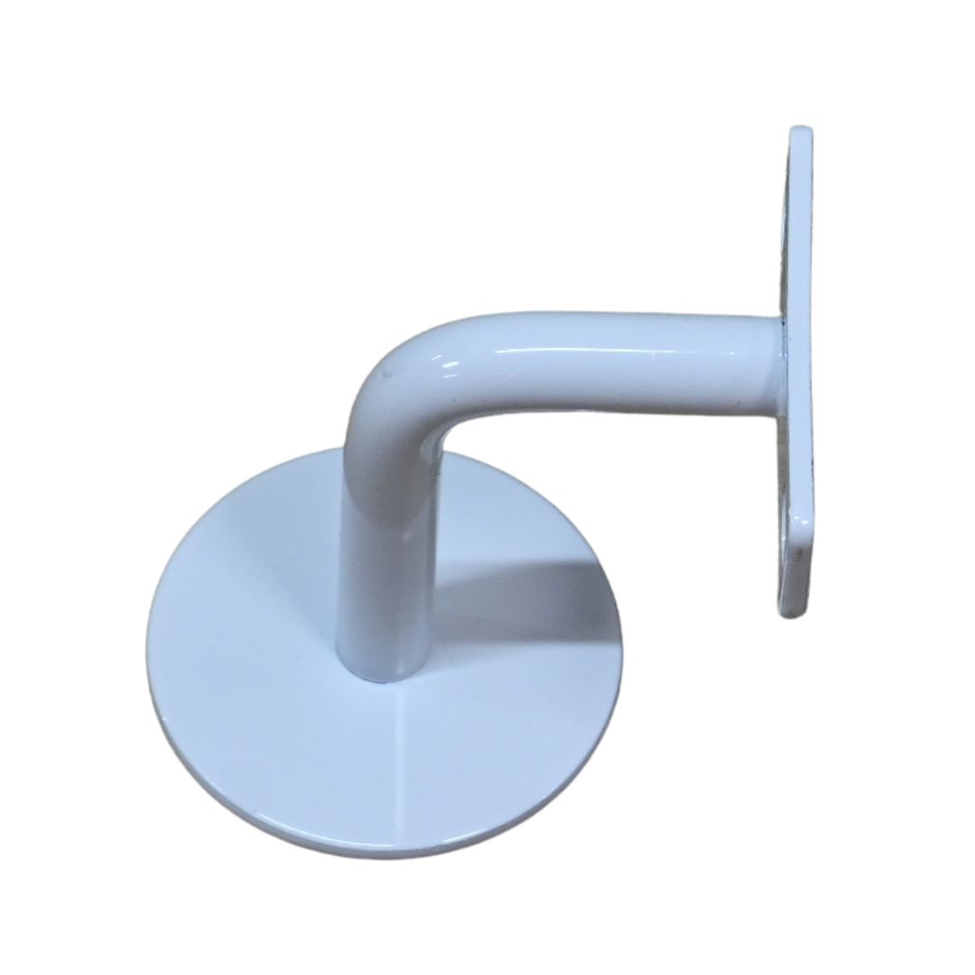 Beugel wit met schroefgat (2)