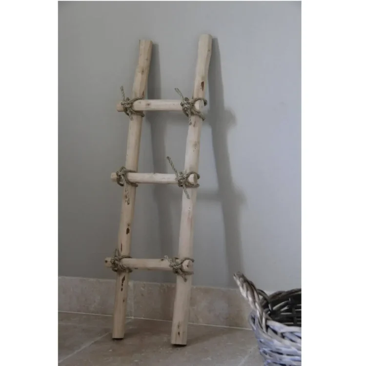 Boomstam Decoratieladder met touw 100cm (1)