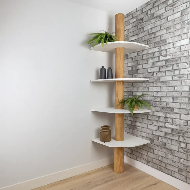 Boomstam Hoekkast Tarik Old NaturelWit 85x60x250 (2)