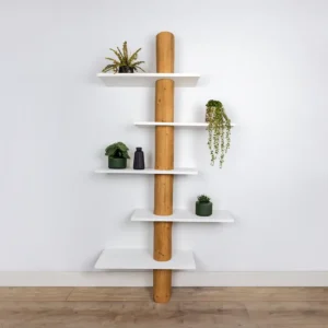 Boomstam Wandkast Tarik Old NaturelWit 110x30x250