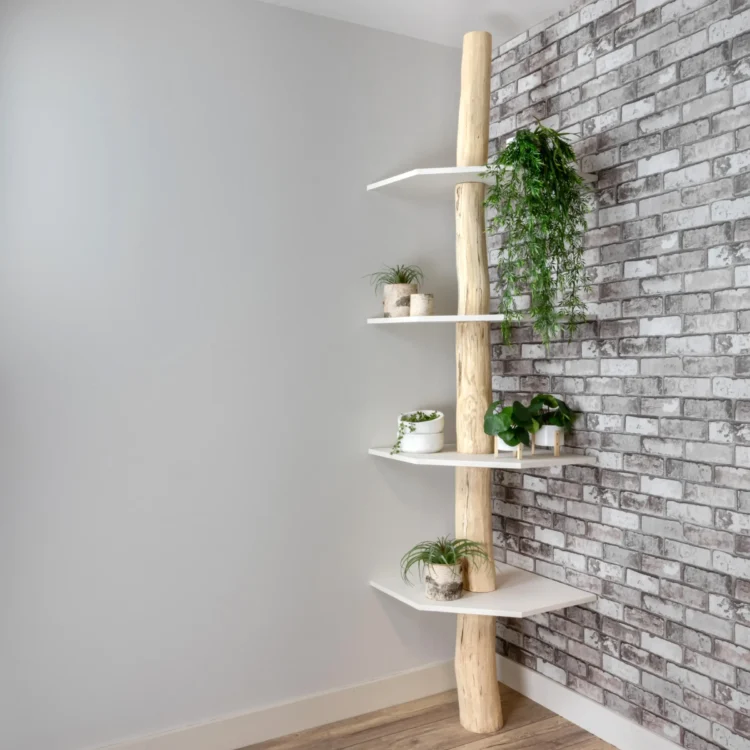 Boomstamhoekkast Tarik NaturelWit 250cm (1)