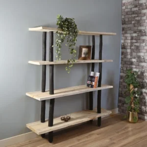 Boomstamkast Kiran Zwart Naturel 155cm