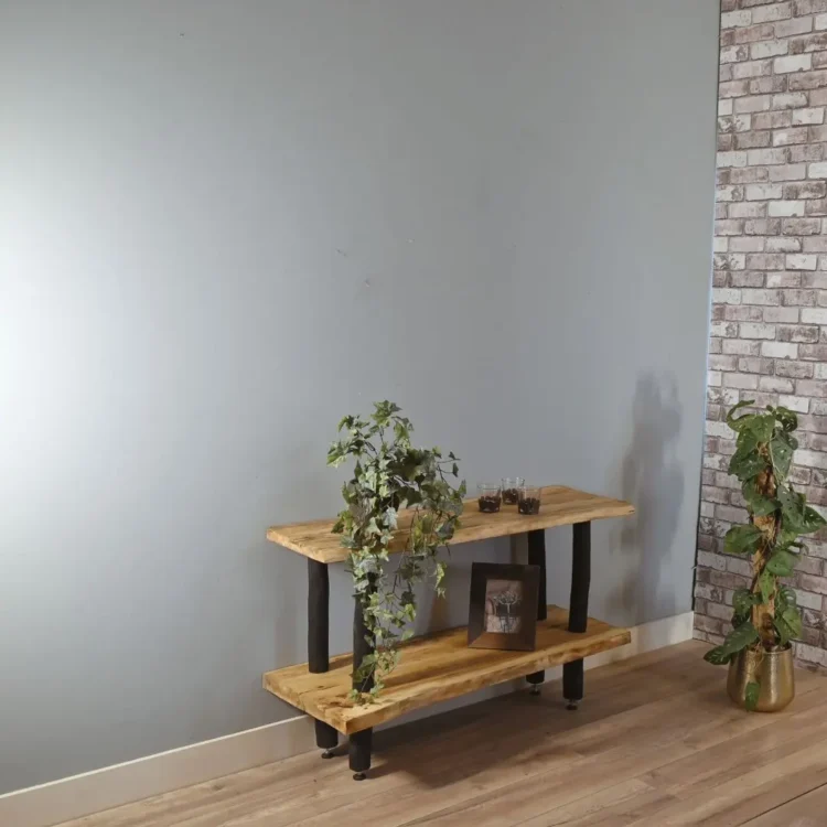 Boomstamkast Magnus Zwart Old Naturel 65cm