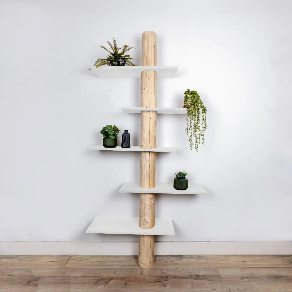 Boomstamwandkast Einar NaturelWit 250cm (1)