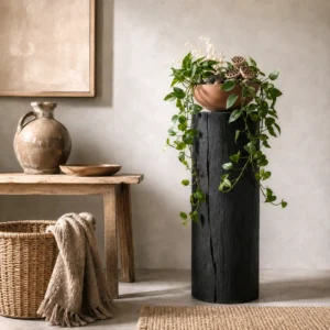 Boomstamzuil Vigo zwart 70 cm