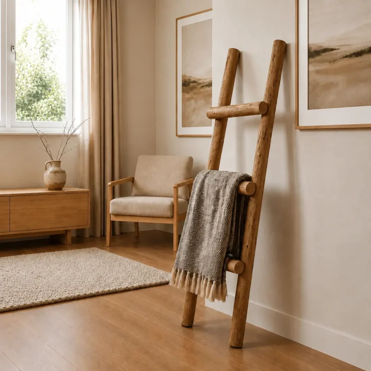 Decoratieladder Oak 100 cm (1)