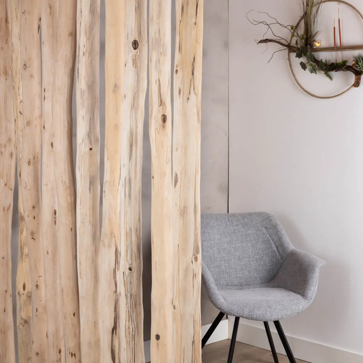 Detailfoto's boomstam roomdivider (5)