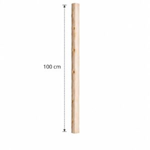 Halve ontschorste stam 100 cm