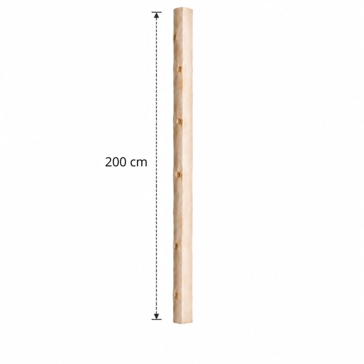 Halve ontschorste stam 200 cm