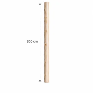 Halve ontschorste stam 300 cm