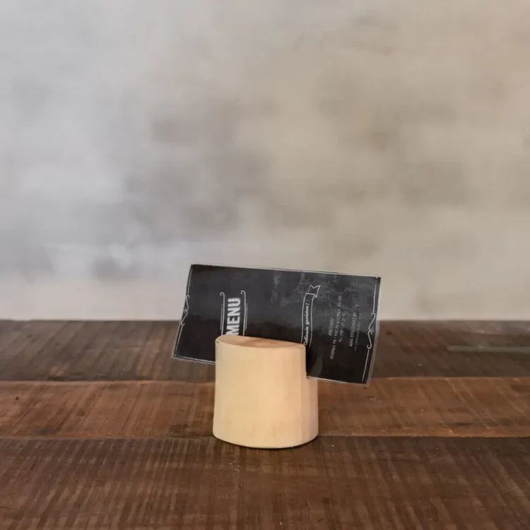 Houten menukaarthouder Julienne 6cm