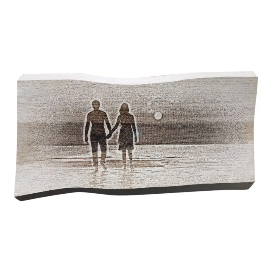 Houten plank Gepersonaliseerde Fototekst 25cm (2)