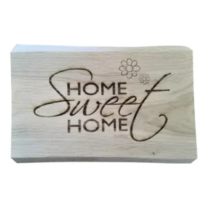 Houten plank Gepersonaliseerde Symbooltekst 25cm
