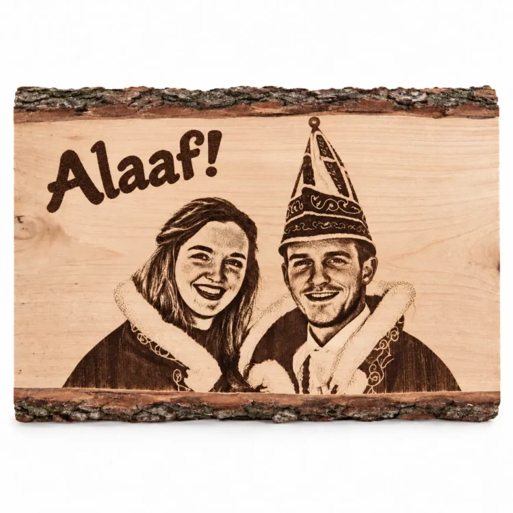 Houten plank met foto