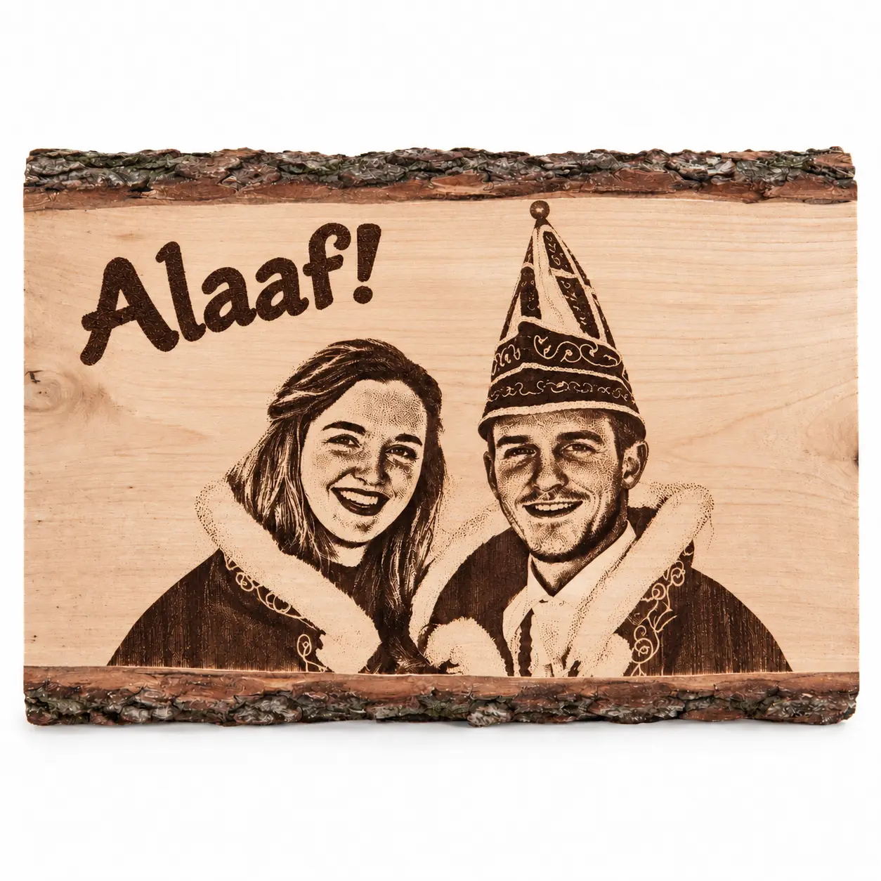 Houten plank met foto