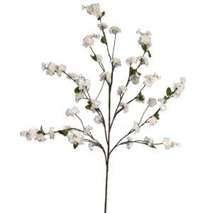 Kunst Prunusbloesemtak wit met vleugje roze_Wit