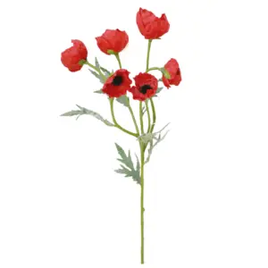 Kunst Ranonkel Rood 60cm