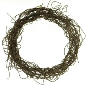 Kunst takkenkrans Bruin 15cm