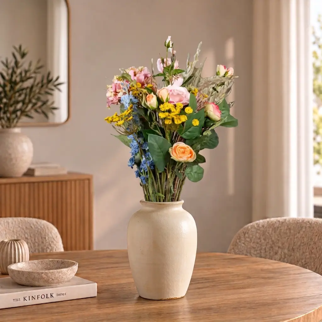 Künstlicher Blumenstrauß | Frühjahr | 80 cm