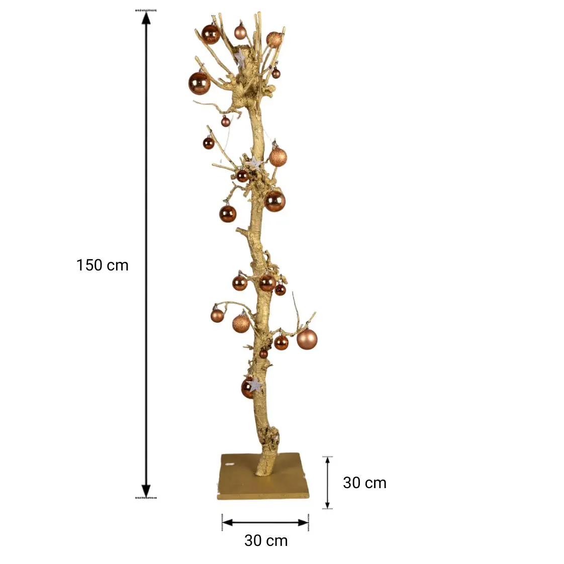 Peren kerstboom Goud 150 x 30 x 30 cm