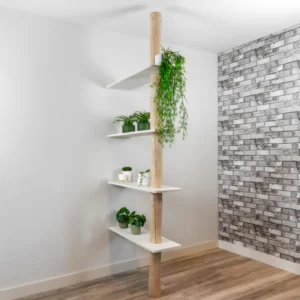 Roomdivider kast Alrik NaturelWit 250cm (1)