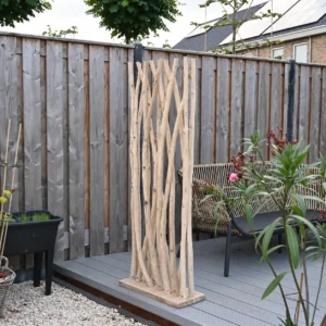 Roomdivider teak buiten 165 cm