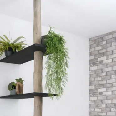 Roomdividerkast Grey-zwart(2)