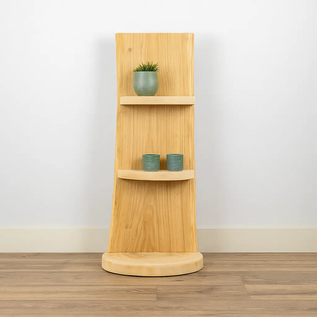 Staand Boomstamrek Einar Old Naturel 25x15x100