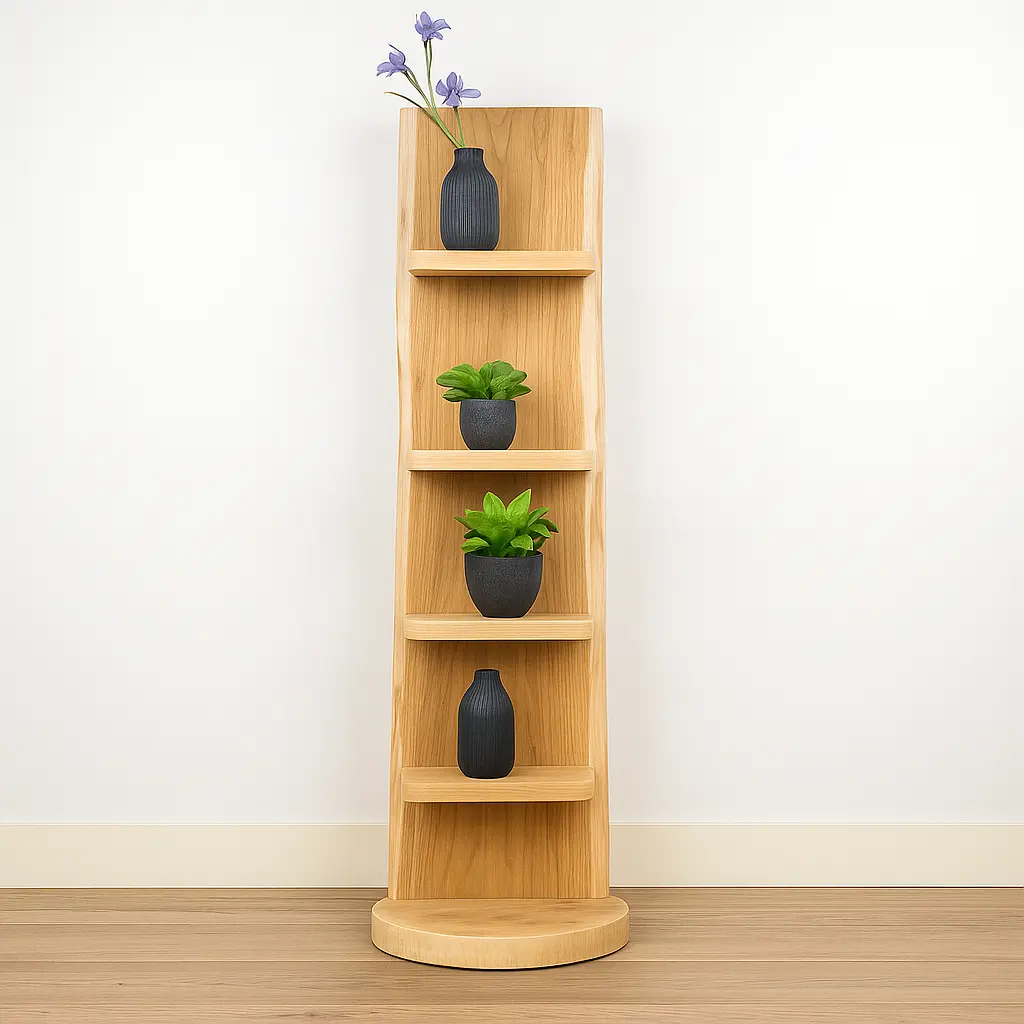 Staand Boomstamrek Einar Old Naturel 25x15x150