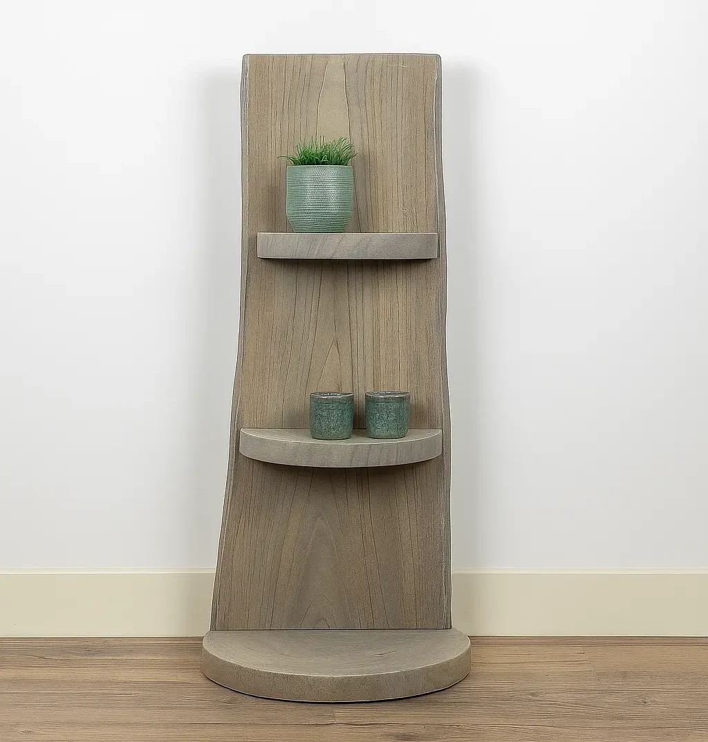 Staand Boomstamrek Javi Grey 25x15x100