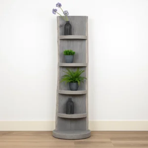 Staand Boomstamrek Javi Grey 25x15x150