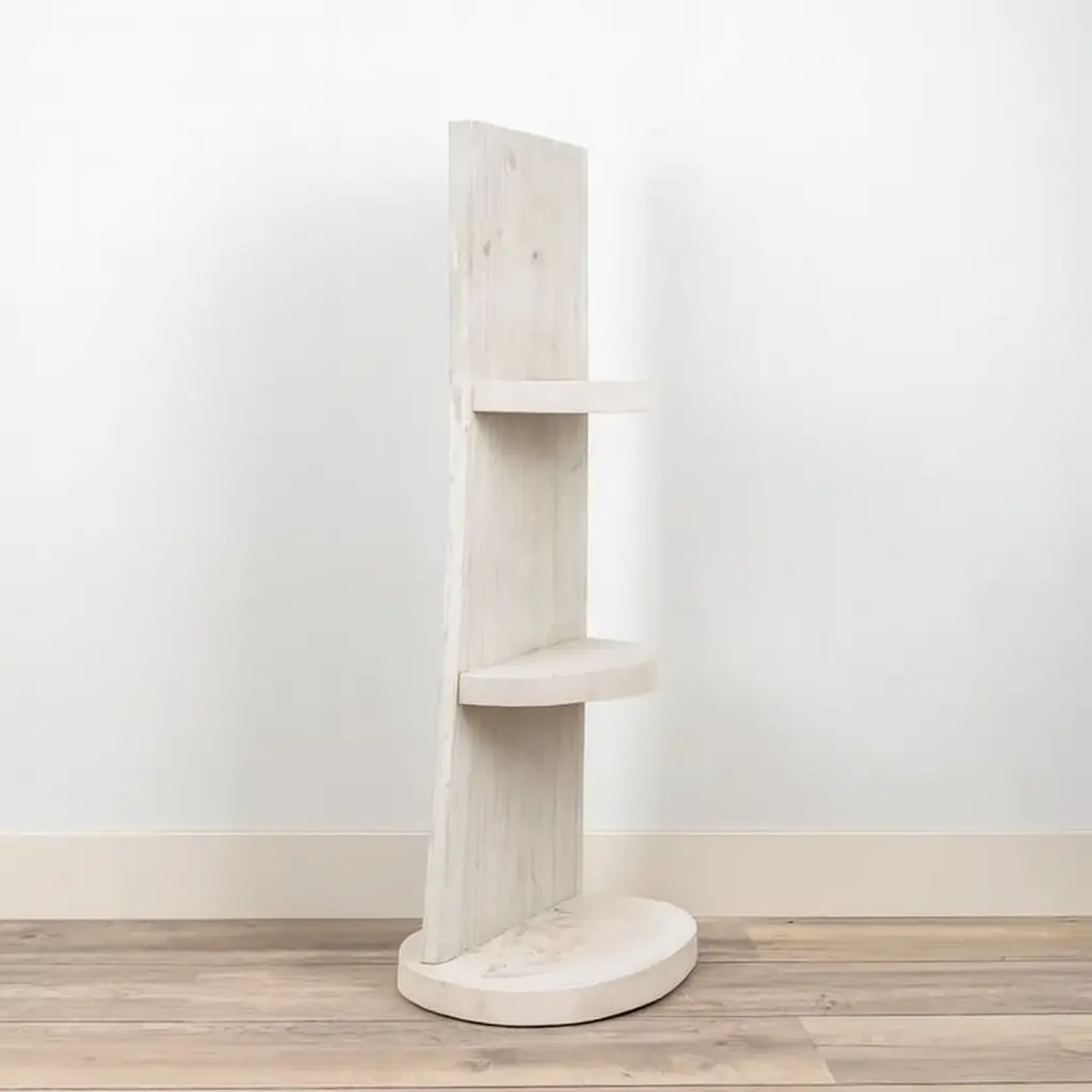 Staand Boomstamrek Svea White Wash 25x15x100 (5)