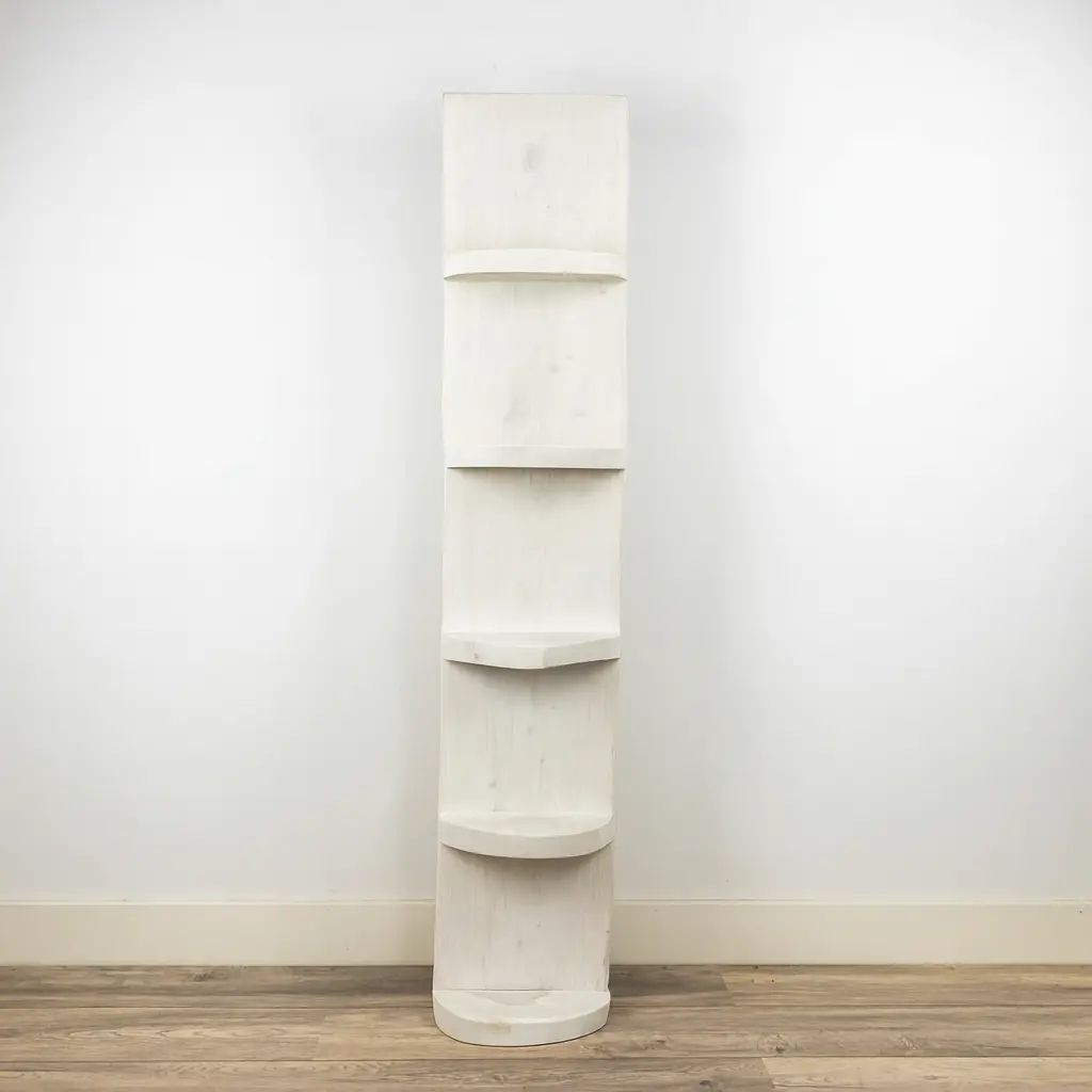 Staand Boomstamrek Svea White Wash 25x15x150 (2)