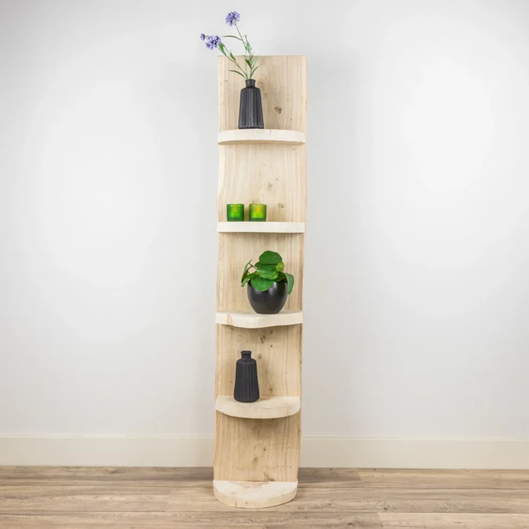 Staand Boomstamrek York Geschuurd Eiken 150cm (4)