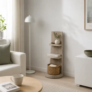 Staand boomstamrek 100 cm Grey wash