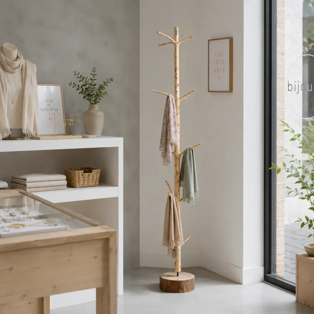 Stehende Garderobe | Elegant | Jorn | Mit natürlichen Seitenästen | 165 cm